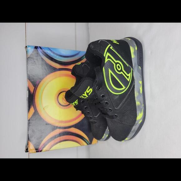 Heelys kids size 1 black & bright yellow Propel 2.0 - Picture 4 of 8